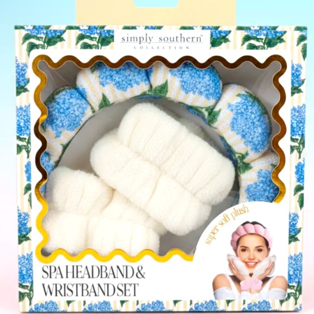 Simply southern spa headband & wristband set for women